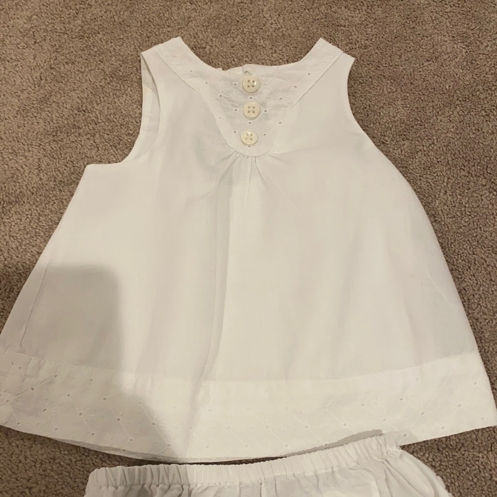 Janie & Jack linen dress with bloomers